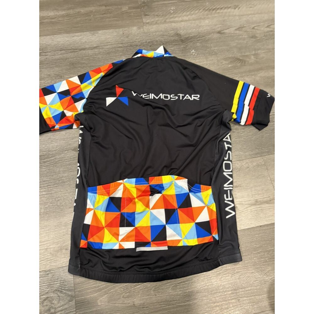 weimostar cycling jersey mens Medium black bike club